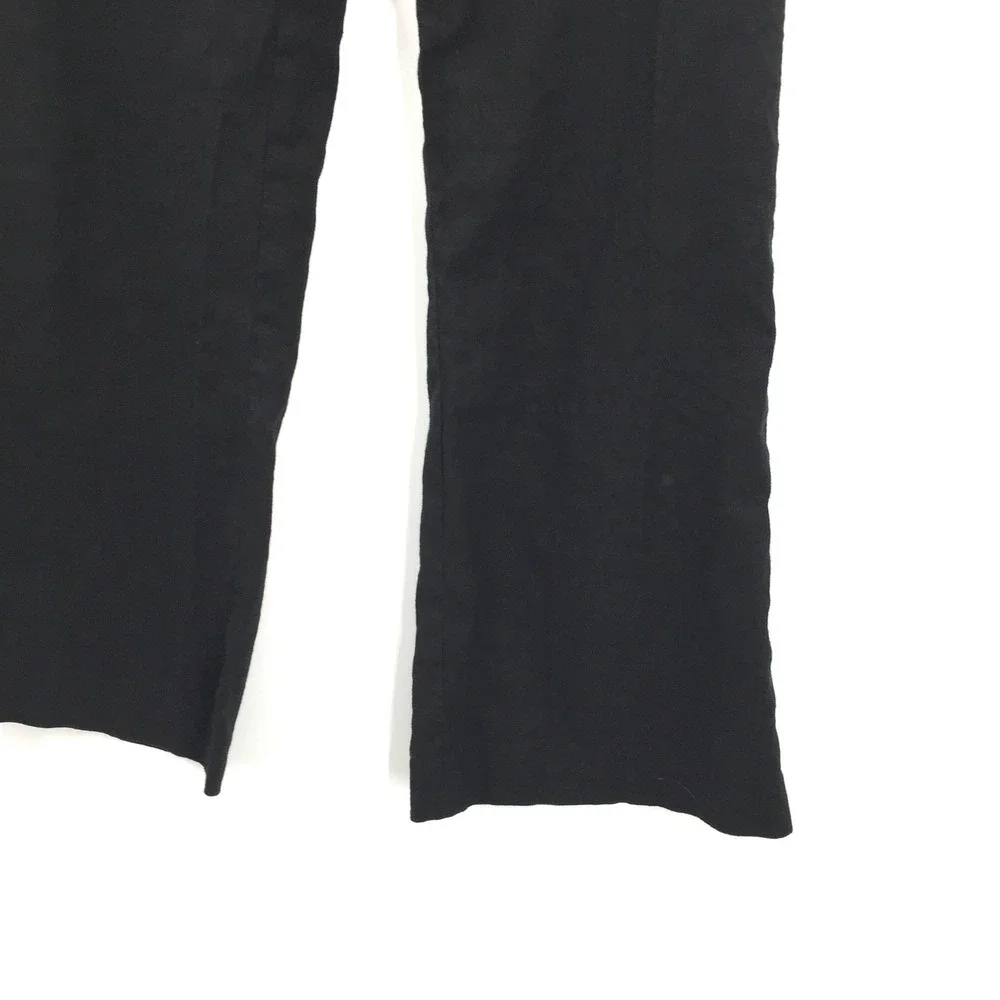 Banana Republic Martin Black linen‎ blend trouser pants lightweight minimalist 6